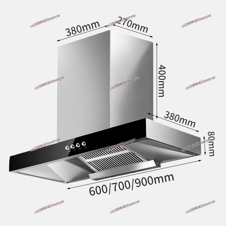 Commercial Kitchen Range Hood - เครื่องดูดควันขนาดใหญ่ สำหรับครัวเรือน ห้องครัว อพาร์ทเมนต์ บ้านเช่า ขนาดเล็ก
